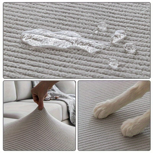 Planet Gates 1pc Waterproof Elastic Four Seasons Universal Stretch Sofa Cover, Simple Modern Style Non-slip Sofa Slipcover, Living Room Sofa Protector Couch Cover Suitable For Office Home Decor