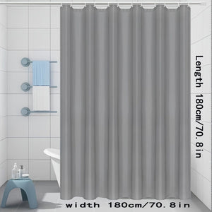 Planet Gates 1pc, Waterproof Shower Curtain with Metal Buckle and Hooks for Bathroom, Balcony, and Window Decor
