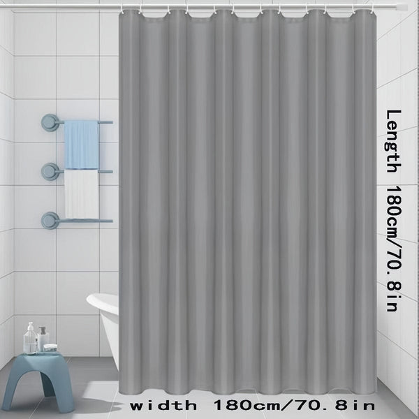 Planet Gates 1pc, Waterproof Shower Curtain with Metal Buckle and Hooks for Bathroom, Balcony, and Window Decor