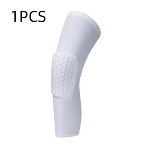 Planet Gates 1PC White / M Basketball Volleyball Knee Pads Honeycomb Foam Support Compression Leg Sleeve Knee Brace Support Sport Kneepad Fitness Equipmet