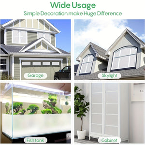 Planet Gates 1pc Window Privacy Film, Frosted Glass Window Film, Static Cling Film, UV Blocking Removable Window Cling, Non-Adhesive Glue-Free Vinyl Material Translucent Opaque Window Cling, Home Office Decor Vinyl Film