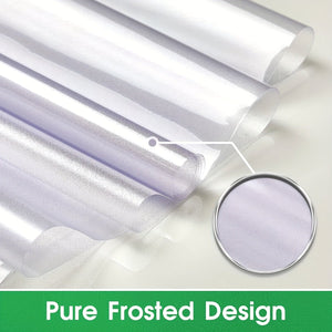 Planet Gates 1pc Window Privacy Film, Frosted Glass Window Film, Static Cling Film, UV Blocking Removable Window Cling, Non-Adhesive Glue-Free Vinyl Material Translucent Opaque Window Cling, Home Office Decor Vinyl Film