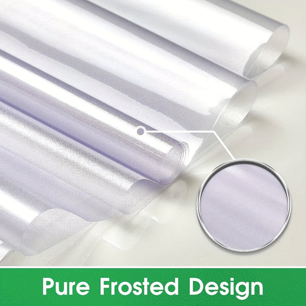 Planet Gates 1pc Window Privacy Film, Frosted Glass Window Film, Static Cling Film, UV Blocking Removable Window Cling, Non-Adhesive Glue-Free Vinyl Material Translucent Opaque Window Cling, Home Office Decor Vinyl Film