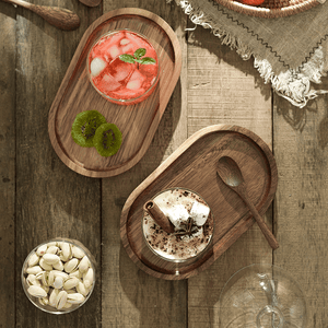 Planet Gates 1pc Wooden Tray, Fruit Plate, Wooden Dessert Plate, Coffee Milk Snack Wooden Tray, Cake Plate Cheese Plate, Wooden Tea Tray, Bread Plate, Breakfast Plate