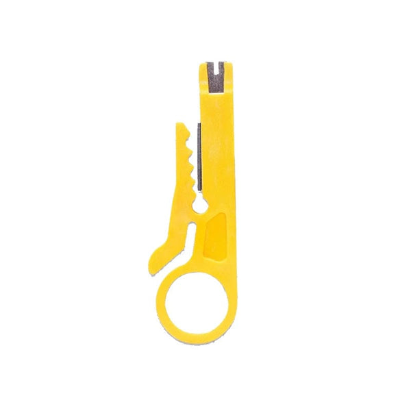 Planet Gates 1pc yellow / CHINA 1PC Mini Pocket Portable Wire Stripper Knife Crimper Pliers Crimping Tool Cable Stripping Wire Cutter Crimpatrice Tool Parts