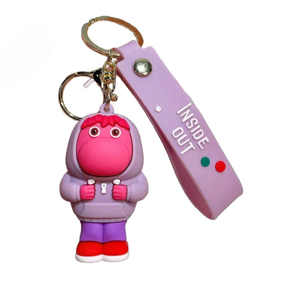 Planet Gates 1PCS-01 3D Anime Figures Doll Brain Agent Team INSIDE OUT Cartoon Keychain Car Keychain Ring Pendant Animation Action Figure Small Gift