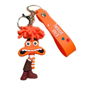Planet Gates 1PCS-03 3D Anime Figures Doll Brain Agent Team INSIDE OUT Cartoon Keychain Car Keychain Ring Pendant Animation Action Figure Small Gift