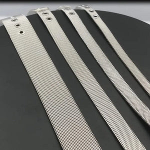 Planet Gates 1pcs 10mm wide 1PC 8mm 10mm 18mm Stainless Steel Mesh Bracelet Wristband Bangles Fit For Slide letter Charms Men Women Gift