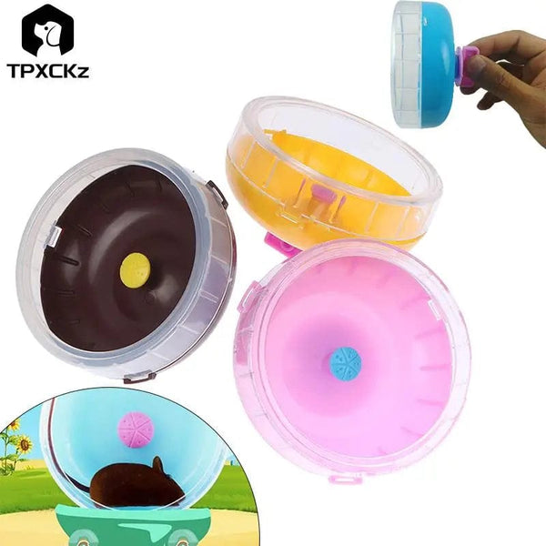 Planet Gates 1pcs 11cm Hamster Wheel Small Animal Running Disc Toys Cute Plastic Jogging Exercise Wheel Pet Cage Accessories