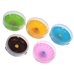 Planet Gates 1pcs 11cm Hamster Wheel Small Animal Running Disc Toys Cute Plastic Jogging Exercise Wheel Pet Cage Accessories