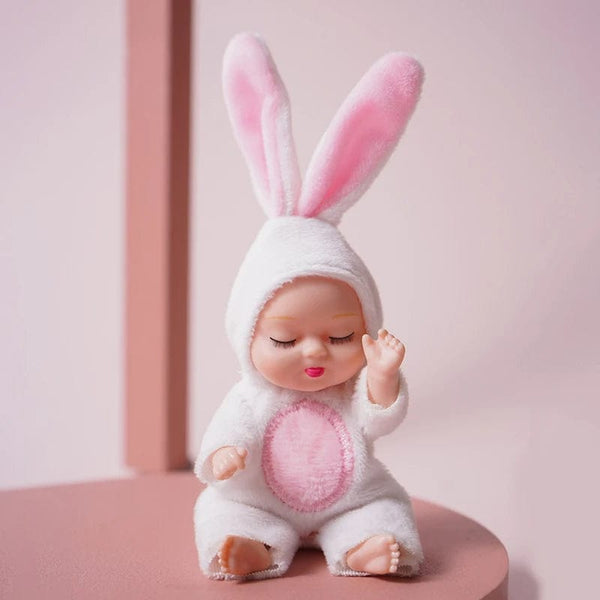 Planet Gates 1pcs 13cm Sleep Baby Doll New Fashion Simulation Rebirth Dolls Mini Cute Doll Cartoon Animal Kids Toy for Children Birthday Gift