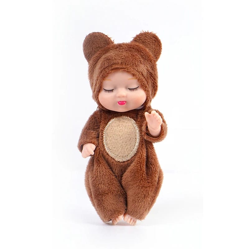 Planet Gates 1pcs 13cm Sleep Baby Doll New Fashion Simulation Rebirth Dolls Mini Cute Doll Cartoon Animal Kids Toy for Children Birthday Gift