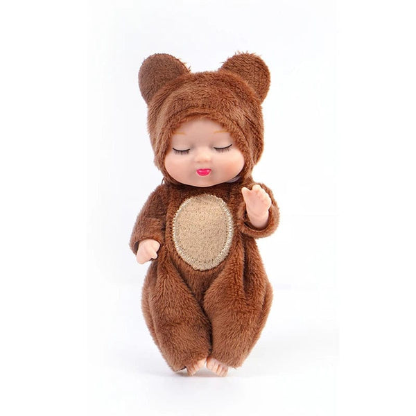Planet Gates 1pcs 13cm Sleep Baby Doll New Fashion Simulation Rebirth Dolls Mini Cute Doll Cartoon Animal Kids Toy for Children Birthday Gift