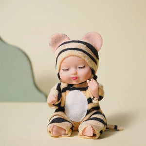 Planet Gates 1pcs 13cm Sleep Baby Doll New Fashion Simulation Rebirth Dolls Mini Cute Doll Cartoon Animal Kids Toy for Children Birthday Gift