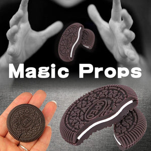 Planet Gates 1Pcs 1PC Kids Magic Biscuit OREO Cookies Magic Tricks Accessory Props Cookie Magic Restore Close Up Props For Easy Magics Show Frugal