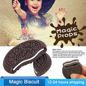 Planet Gates 1Pcs 1PC Kids Magic Biscuit OREO Cookies Magic Tricks Accessory Props Cookie Magic Restore Close Up Props For Easy Magics Show Frugal