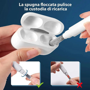 Planet Gates 1PCs 1pc Portable Bluetooth Earphone Plug Cleaning Tool Cleaning Set Dust Cleaning Pen Earphone Plug Cleaning Brush