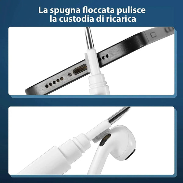 Planet Gates 1PCs 1pc Portable Bluetooth Earphone Plug Cleaning Tool Cleaning Set Dust Cleaning Pen Earphone Plug Cleaning Brush