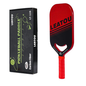 Planet Gates 1pcs 3 Pickleball Paddles Carbon Fiber Pickleball Racket with Aero Throat Textured Grit Surface Hexa Polymer Core for Swing Speed