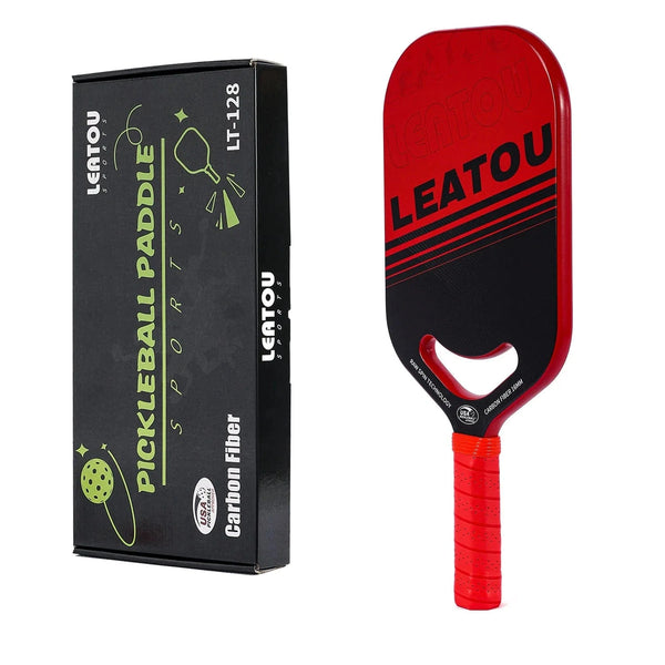 Planet Gates 1pcs 3 Pickleball Paddles Carbon Fiber Pickleball Racket with Aero Throat Textured Grit Surface Hexa Polymer Core for Swing Speed