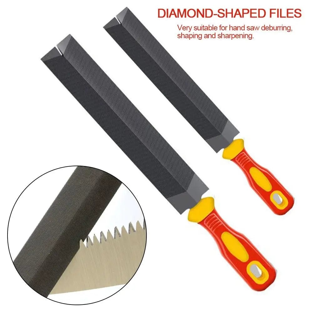 Planet Gates 1Pcs 6/8inches Diamond-Shaped Files Saw Files Hand Saw For Sharpening Straightening Wood Carving Metal Glass Grinding Tool