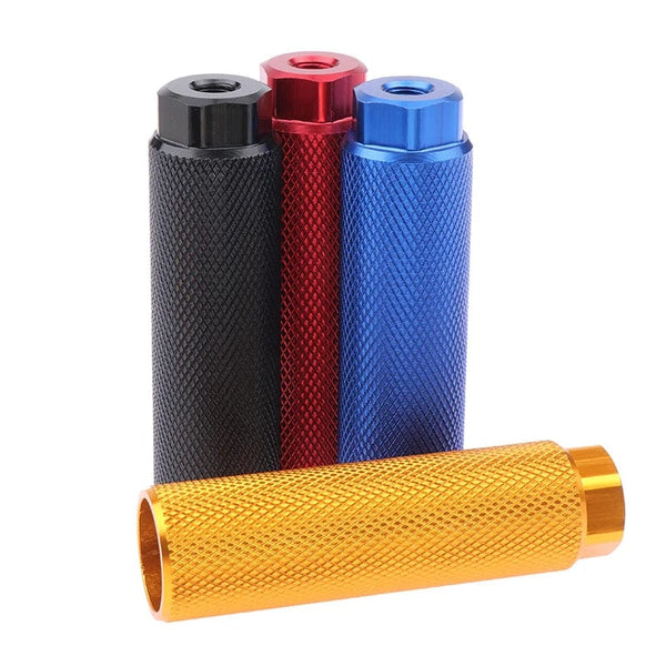 Planet Gates 1pcs Alloy Foot Stunt Peg For BMX Bike Fit 3 8 Inch Axles Bike Pegs Anti Skid Lead Foot Rest Pegs Bicycle Accessories