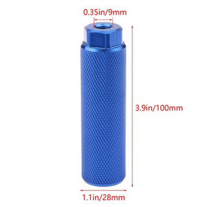 Planet Gates 1pcs Alloy Foot Stunt Peg For BMX Bike Fit 3 8 Inch Axles Bike Pegs Anti Skid Lead Foot Rest Pegs Bicycle Accessories