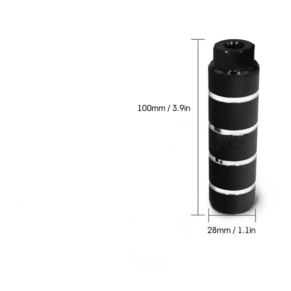 Planet Gates 1pcs Alloy Foot Stunt Peg For Mtb Bmx Bike 3/8'' Axle Footrest-Lever Cylinder Grip Non-Slip Axle Foot Pegs Bicycle Accessories