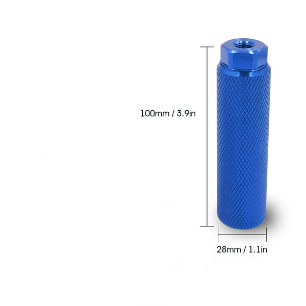 Planet Gates 1pcs Alloy Foot Stunt Peg For Mtb Bmx Bike 3/8'' Axle Footrest-Lever Cylinder Grip Non-Slip Axle Foot Pegs Bicycle Accessories