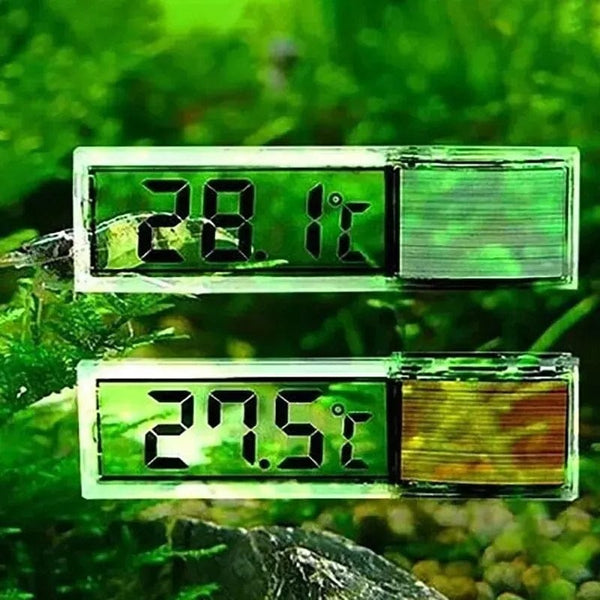 Planet Gates 1pcs Aquarium Thermometer Electronic LCD Digital Fish Tank Temperature Measurement Fish Tank Temp Meter Aquarium Accessories