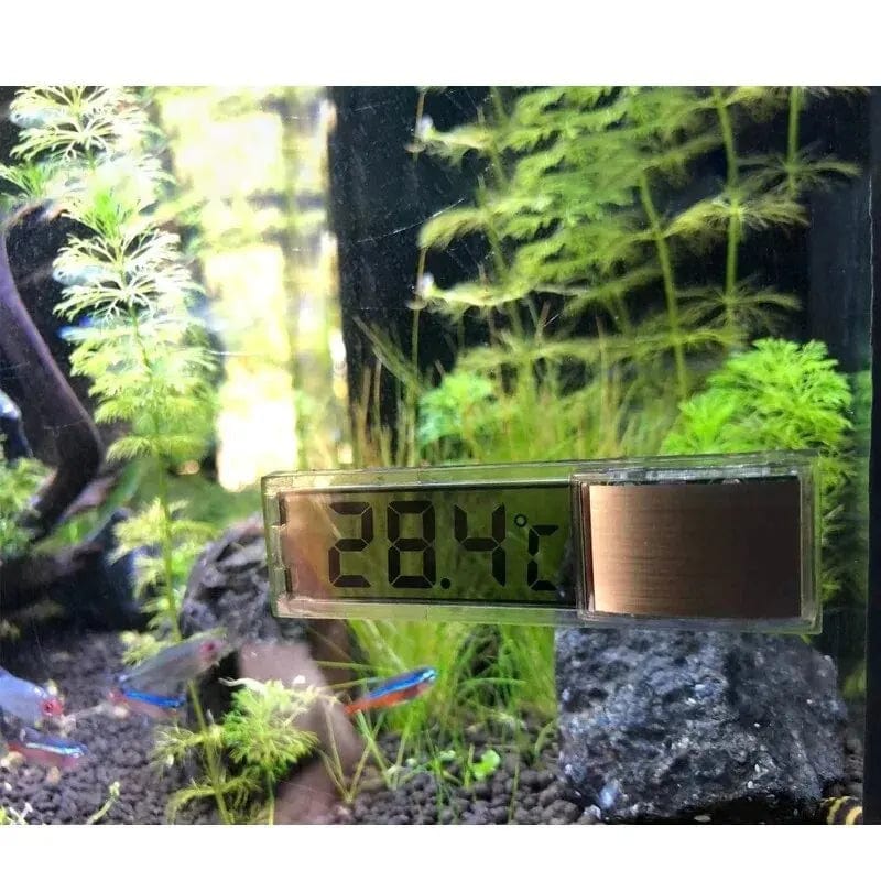 Planet Gates 1pcs Aquarium Thermometer Electronic LCD Digital Fish Tank Temperature Measurement Fish Tank Temp Meter Aquarium Accessories