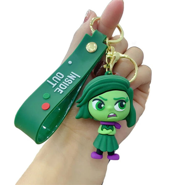 Planet Gates 1PCS-B 3D Anime Figures Doll Brain Agent Team INSIDE OUT Cartoon Keychain Car Keychain Ring Pendant Animation Action Figure Small Gift