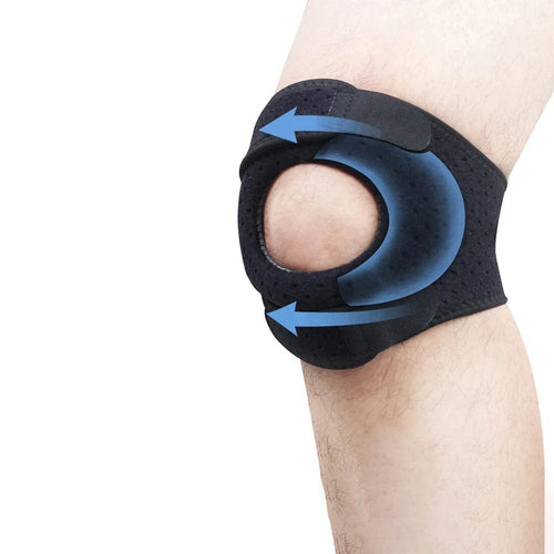 Planet Gates 1pcs-black / L 1Pcs Patella Knee Brace Knee Compression Sleeve Support for Women Men Knee Pain Arthritis Pain Workout Knee Guard Knee Pads