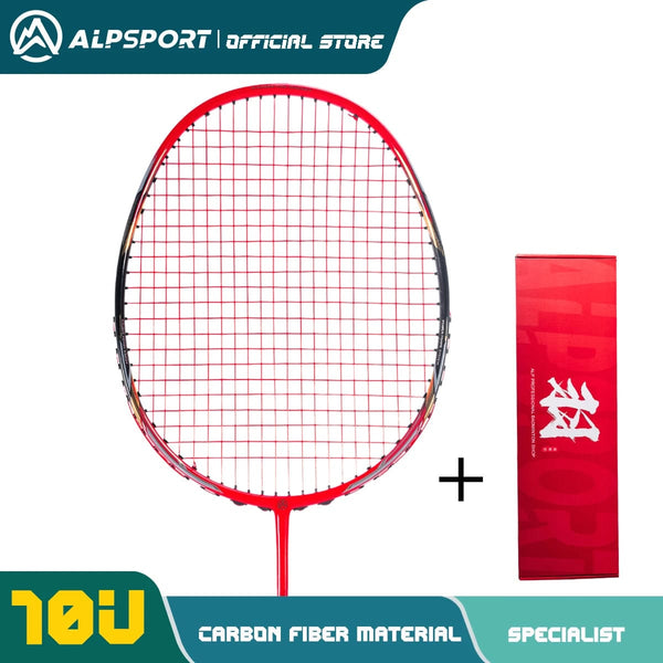 Planet Gates 1PCS Blue Boxed Alpsport AIR 10U  Ultralight 52g T800 Badminton Racket Fast rebound  Imported max 28lbs Carbon fiber + titanium badminton racket