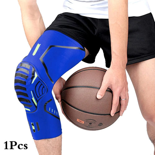 Planet Gates 1pcs-blue / XXL Weight 82.5-95KG 1Pc Knee Brace Compression Knee Support Shockproof Knee Pads Knee Sleeve for Running Arthritis Joint Pain Relief Men Women