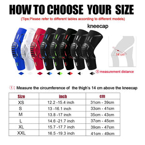 Planet Gates 1pcs-blue / XXL Weight 82.5-95KG 1Pc Knee Brace Compression Knee Support Shockproof Knee Pads Knee Sleeve for Running Arthritis Joint Pain Relief Men Women