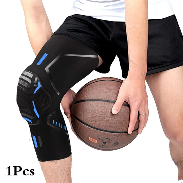 Planet Gates 1pcs-blue / XXL Weight 82.5-95KG 1Pc Knee Brace Compression Knee Support Shockproof Knee Pads Knee Sleeve for Running Arthritis Joint Pain Relief Men Women