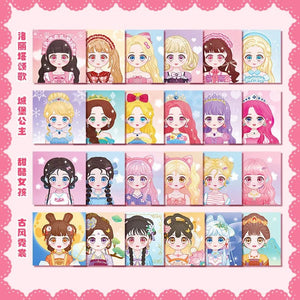 Planet Gates 1PCS Changeover Sticker Hand Book Hand Book Guka Sticker Princess Toy Book Girl Child Beautiful Doll Dress Up