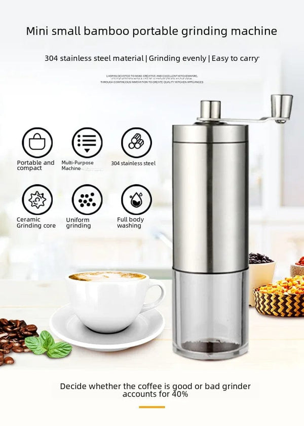 Planet Gates 1pcs / CHINA Portable Manual Coffee Grinder Espresso Machine Set Hand-cranked Bean Grinder Espresso Maker Suitable Home Travel