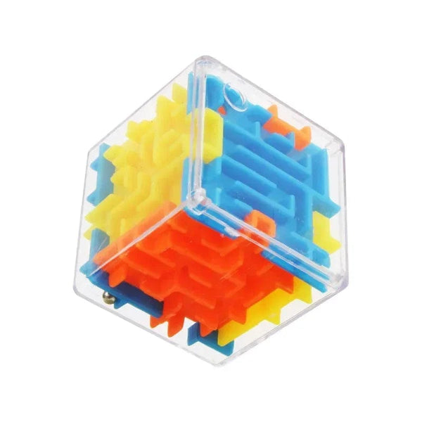 Planet Gates 1Pcs Cube 3D Maze Magic Cube Six-sided Transparent Puzzle Speed Cube Rolling Ball Magic Cubes Maze Toys For Children Stress Reliever Toys