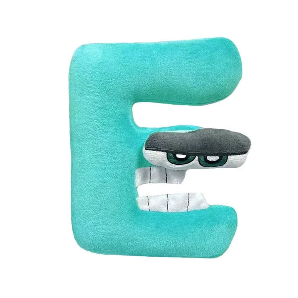 Planet Gates 1pcs-E Alphabet Lore Plush Toys Anime Doll Kawaii 26 English Letters Stuffed Toys Kids Enlightenment Montessori Plush Toy Doll Gifts