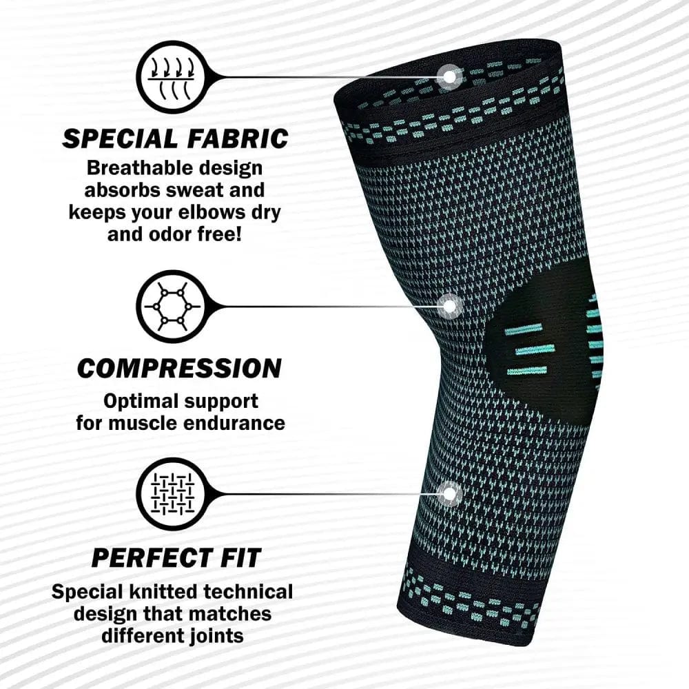 Planet Gates 1PCS Elastic Elbow Brace Arm Sport Support Elbow Sport Safety Cotoveleira Breathable Arm Sleeve Elbow Pads Compression Coderas