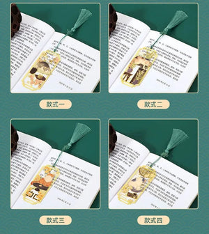 Planet Gates 1Pcs Hollowed Out Metal Cat Bookmarks Chinese Style Bookmarks Students Teacher Reading Tools School Souvenirs