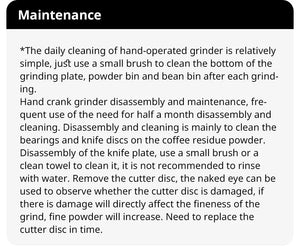 Planet Gates 1PCs Manual Coffee Grinder CNC Stainless Steel Professional Double Bearing Adjustable Hand Burr Coffee Bean Grinding