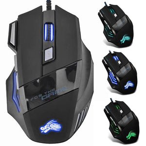 Planet Gates 1PCS Mouse / CHINA Wired Gaming Mouse 7-Color Backlight 5500 DPI Adjustable Black Wired Optical Computer Gaming Mice for PC Gamer Computer Desktop