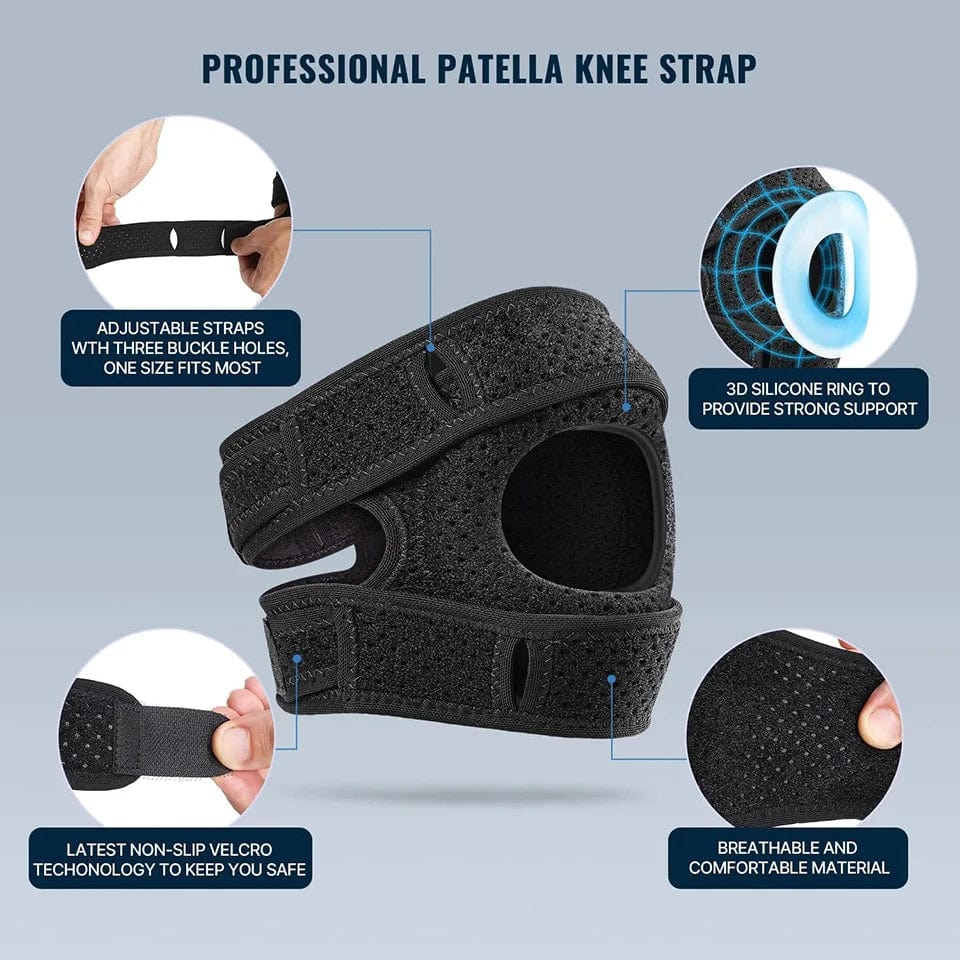 Planet Gates 1Pcs Patella Knee Brace Knee Compression Sleeve Support for Women Men Knee Pain Arthritis Pain Workout Knee Guard Knee Pads