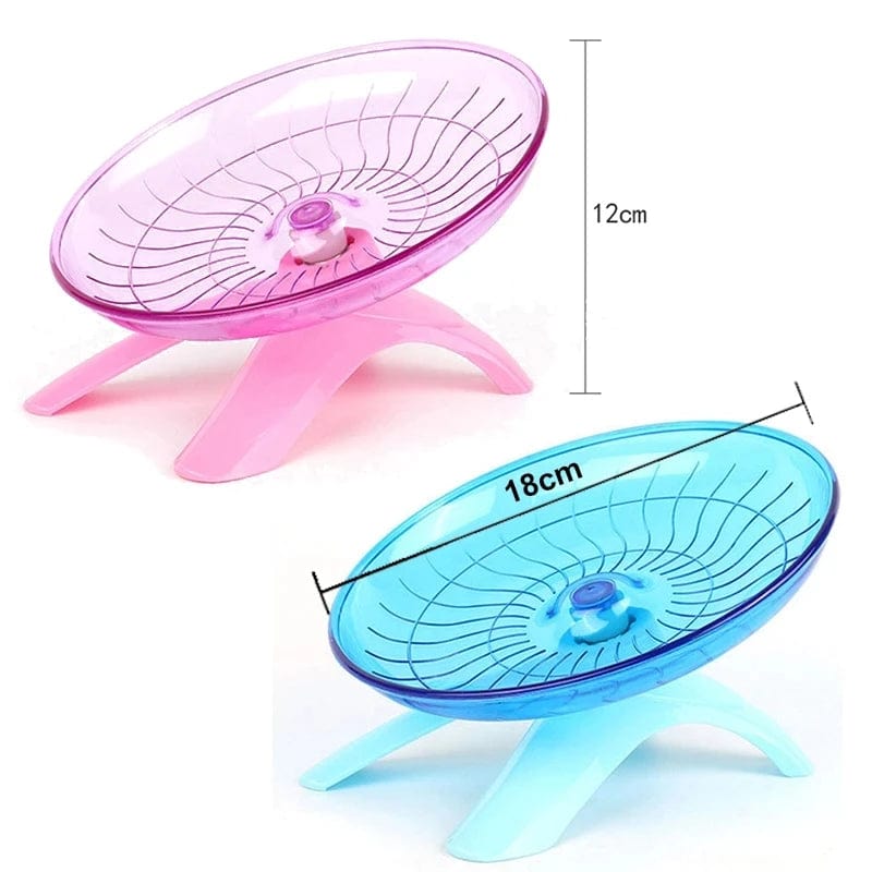 Planet Gates 1pcs Pet Hamster Running Wheel Mute Flying Saucer Steel Axle Wheel Running Disc Toys Cage Exercise Small Animals Accessories
