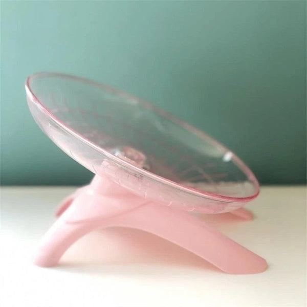 Planet Gates 1pcs Pet Hamster Running Wheel Mute Flying Saucer Steel Axle Wheel Running Disc Toys Cage Exercise Small Animals Accessories