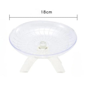Planet Gates 1pcs Pet Hamster Running Wheel Mute Flying Saucer Steel Axle Wheel Running Disc Toys Cage Exercise Small Animals Accessories