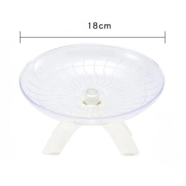 Planet Gates 1pcs Pet Hamster Running Wheel Mute Flying Saucer Steel Axle Wheel Running Disc Toys Cage Exercise Small Animals Accessories